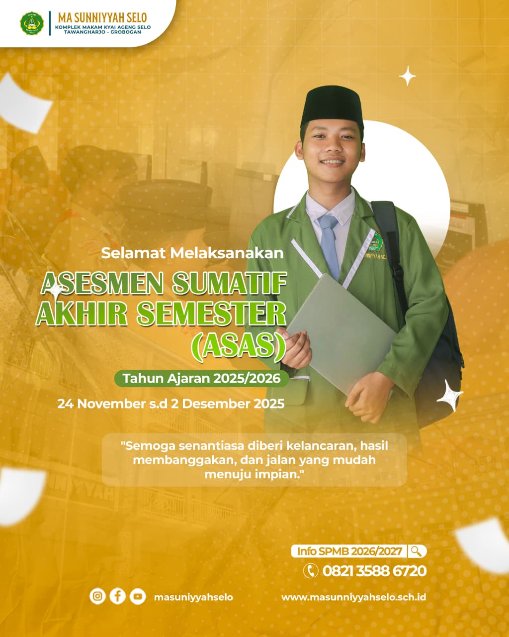 Selamat melaksanakan ASAS Tahun Ajaran 2025/2026