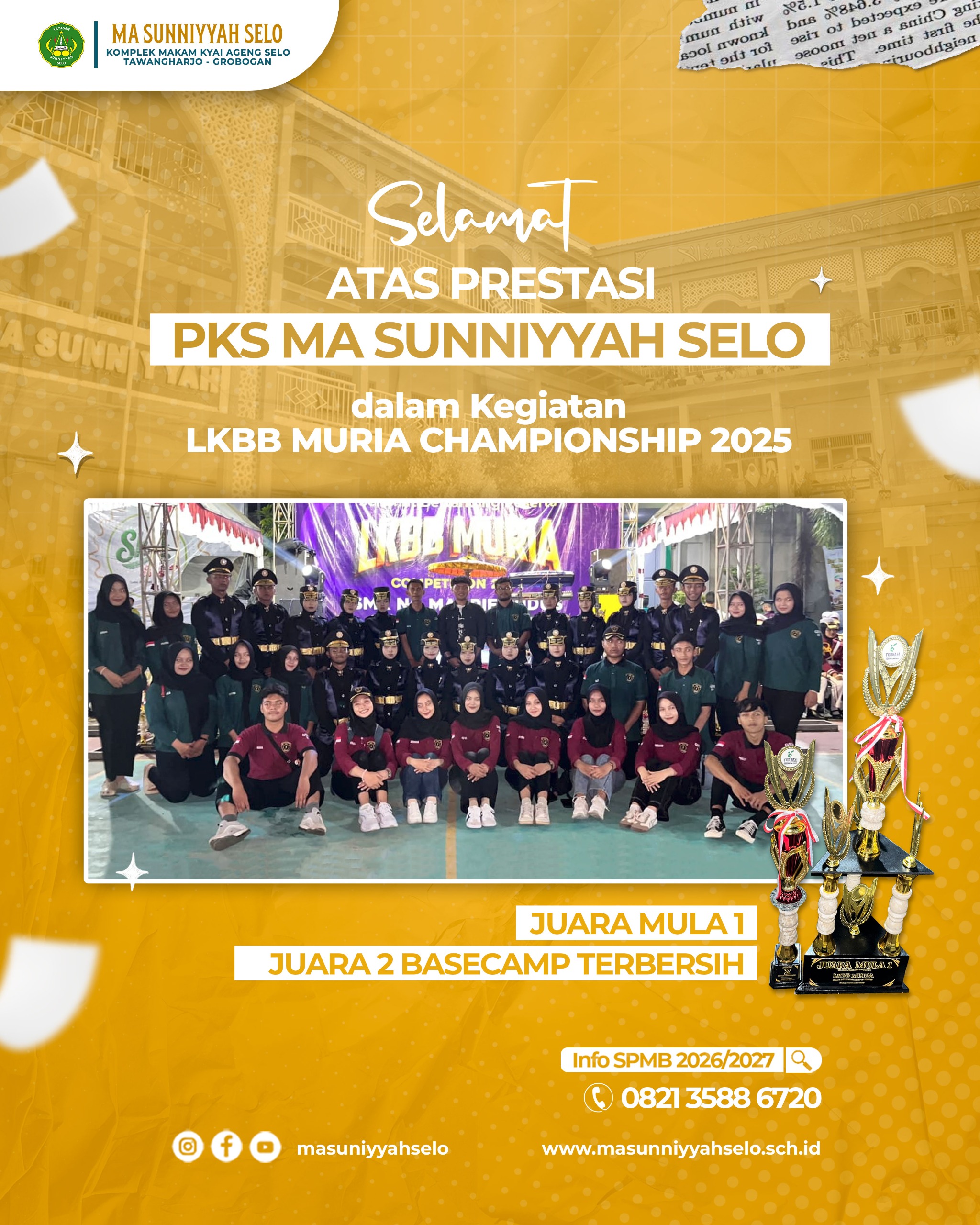 PKS MA Sunniyyah Selo Ukir Prestasi di LKBB Muria Championship 2025