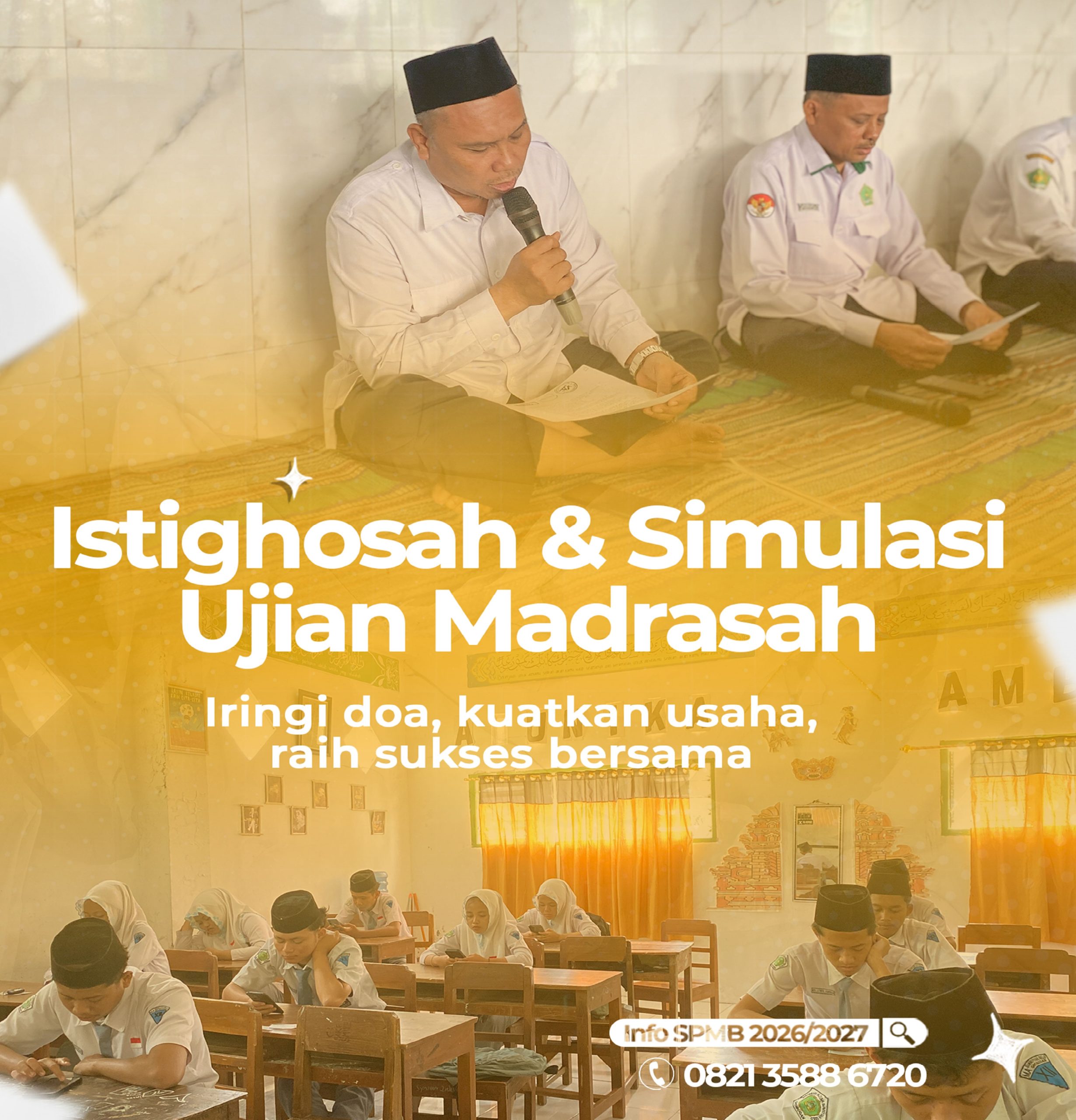 Istighosah dan Simulasi Ujian Dilaksanakan, Murid Kelas XII Perkuat Kesiapan Hadapi Ujian Madrasah