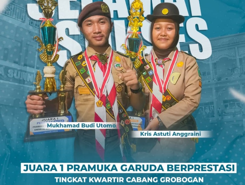 Dua Pramuka Garuda Grobogan Raih Juara 1 dan Melaju ke Tingkat Jawa Tengah